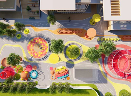 色彩點(diǎn)綴下的公共空間，多元化藝術(shù)形態(tài)也能成為終極流量