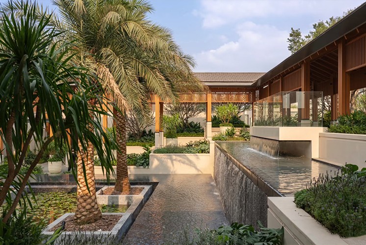 中山原墅：光影雕花間的詩意棲居，導(dǎo)視牌的美學(xué)與功能融合